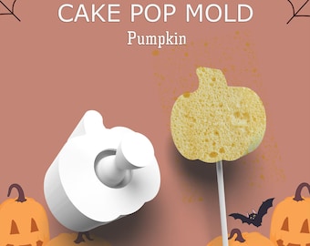 Pumpkin Cake Pop Mold – 2-Piece Set with Pop Press Tool | Perfect for Holiday Cake Pops, Crafts, and Treats | Gift Idea for Bakers
