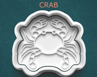 Crab Cookie Cutter ~ Ocean Animal Cutter ~ Polymer Clay Cutter ~ Crab Craft ~ Sea Creature ~ Seafood ~ Beach ~ Animal Cookie Cutter