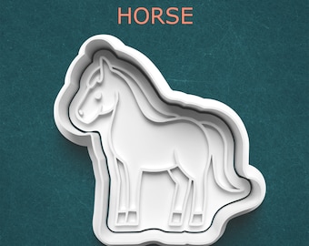 Horse Cookie Cutter ~ Horse Clay Cutter ~ Polymer Clay Cutter ~ Baking Supplies ~ Clay Craft Supplies ~ Fondant Cutter ~ Cookie Mold