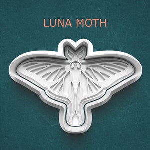 Luna Moth Cookie Cutter ~ Sugar Cookies ~ Baking Supplies ~ Moth Clay Cutter ~ Insect Polymer Clay Cutter ~ Outdoors ~ Nature ~ Clay Earring