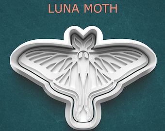 Luna Moth Cookie Cutter ~ Sugar Cookies ~ Baking Supplies ~ Moth Clay Cutter ~ Insect Polymer Clay Cutter ~ Outdoors ~ Nature ~ Clay Earring