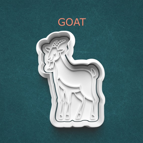 Goat Cookie Cutter ~ Farm Animal Cookie Cutter ~ Polymer Clay Cutter ~ Clay Crafts ~ Clay Art ~ Goat Cookie Mold ~ Fondant Cutter