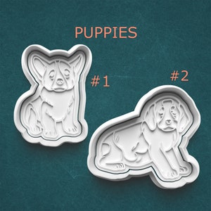 Dog Cookie Cutters ~ Puppy Polymer Clay Cutters ~ Cute Corgi Cookie Cutter ~ English Springer Spaniel Clay Cutter ~ Dog Lover Gifts