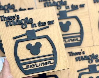 Disney Skyliner Wall Art - "There's Magic in the Air" | Disney Inspired Home Decor