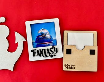 Disney Cruise Line Bilderrahmen, DCL, Disney Urlaubsbilderrahmen, quadratischer 4x4 Rahmen, personalisiert