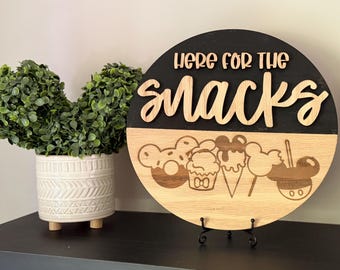 Cartello snack Disney, decorazioni Disney per gli snack, cucina Disney