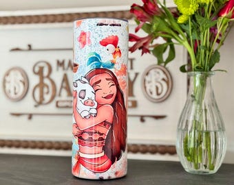 Personalisierte Moana Edelstahlbecher - Disney Travel Cup