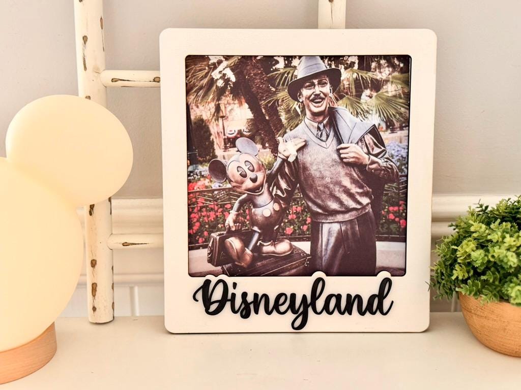 Disney Picture Frame, Personalized Text, Disney Vacation Picture