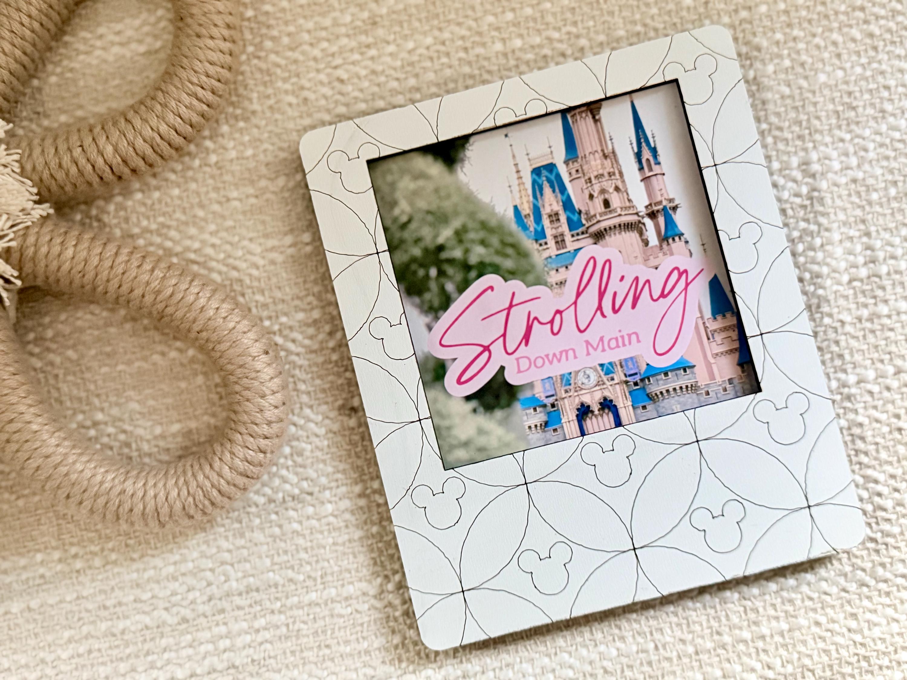 Disney Picture Frame, Aesthetic Disney Picture Frame, 4x4 Square