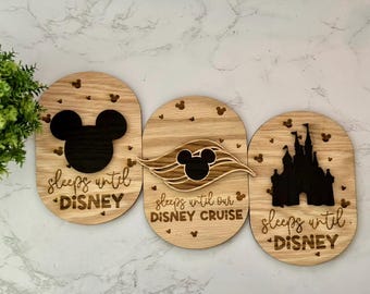 Disney Urlaub Countdown Tafel - Magnetische Rückseite - DCL, Disney Countdown, schläft bis Disney