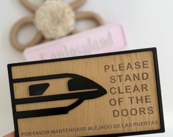 Monorail Wall Art - "Please stand clear of the doors" | Disney Inspired Home Decor