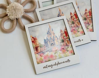 Disney Castle Watercolor Wall Art - Framed Castle Decor - Most Magical Place on Earth