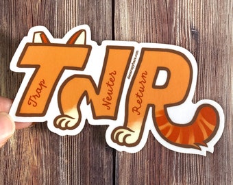 Trap Neuter Return TNR Kitty sticker