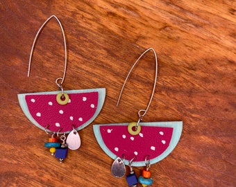 Mixed Media Abstract Earrings