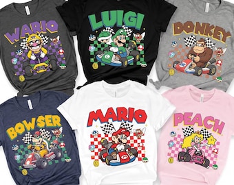 Super Mario Family Shirt, All Mario Characters Retro Tee, Nintendo World Vacation Shirt, Birthday Trip Outfit, Epic Universe Family Tee