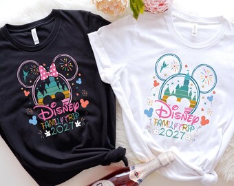 Disney Family Trip 2027 Shirt, Disney Vacation 2027 Tee, Disney Family Vacation Shirt, Disney World Matching Shirt, Family Trip Outfit