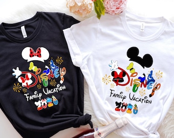 Disney Family Vacation Shirt 2026, Mickey Minnie Matching Family Tee, Disney Trip Shirt, Family Vacation Outfit, Disney World Family Shirts