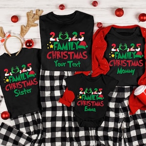 Custom Family Christmas 2025 Shirt, Funny Family Christmas Shirt, Family Christmas Santa Tee, Custom Family Matching, 2025 Tee, Family Vacay