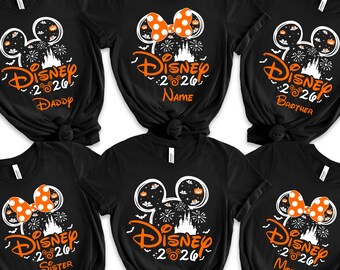 Custom Disney Halloween Party Matching Shirts,Disney Family Halloween Tshirt, Disney Family Matching Halloween Tee, Disney Couple Halloween