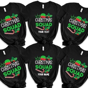 Matching Family Christmas Squad T-Shirts, Custom Christmas Tee, Family Christmas Squad Shirt for Women Men, Christmas Squad Tshirt 2025