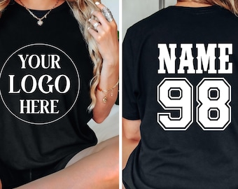 Custom Team Logo Jersey T Shirt, Custom Sports Team Logo Baseball Shirt, Matching Family Baseball, Personalized Logo Shirt, Sports Team Logo