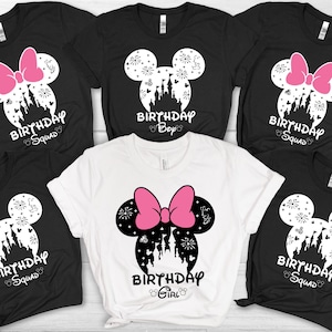 Disney Birthday Girl and Boy Shirt, Disney Birthday Family Shirt, Disney Trip 2025, Disney Birthday Squad Shirt, Disney Birthday Girl Shirts