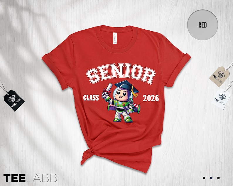 Superhero Cartoon Graduation Shirt, Cartoon Graduate 2026, Cartoon Character, Disney Graduation 2026 Shirt, Cute Chibi Style Graduation Tee image 6