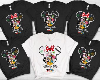 Camiseta de viaje familiar a Disney 2026, vacaciones familiares personalizadas en Disney, camiseta de viaje familiar a juego en Disney, viaje a Disneyland 2026, camiseta de Mickey y sus amigos