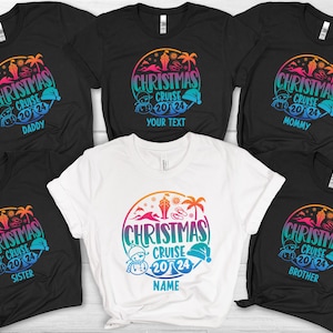 Personalized Christmas Cruise 2025 Shirt, Custom Christmas Cruise Shirt, Family Christmas Cruise Shirt, Christmas Family Vacation Funny Tee,