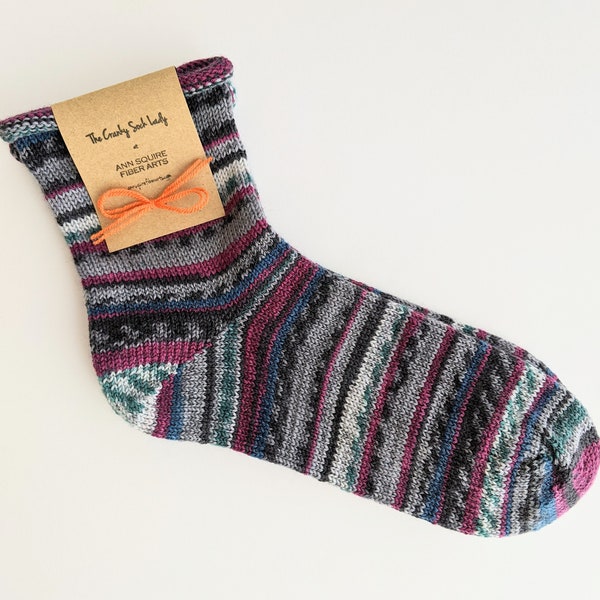 Hand cranked wool socks (womens's M/L)