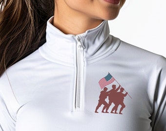 Military Service Quarter-Zip Pullover: US Soldier Graphic