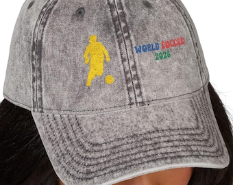 Vintage World Soccer 2026 Cap, Soccer Fan Gear