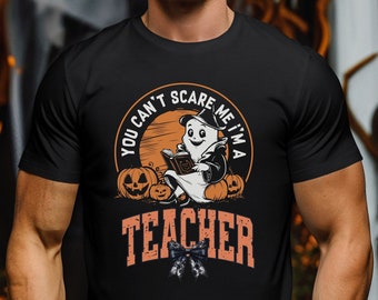 Spooky Teacher T-Shirt: Halloween Ghost Design