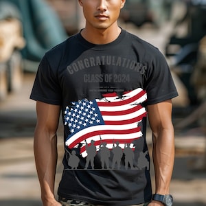 Camisas de papá del ejército orgulloso, familia a juego del ejército de los EE. UU., camisas del ejército de los EE. UU., camisas de mamá del ejército orgullosa, militares de los EE. UU., camisas militares, camisas de graduación del ejército
