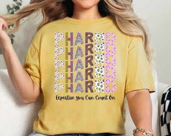 Camiseta PharmD: Regalo de Doctor en Farmacia, camiseta con colores cómodos