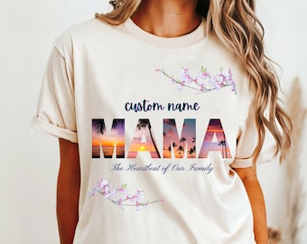 Comfort Colors MAMA Tee: Vintage Pigment-Dyed Mom Shirt