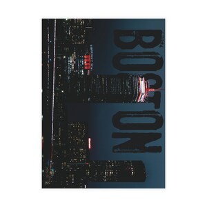 Postkaartenbundels (inclusief enveloppen), reisposter Boston, postkaart voor haar, postkaart voor hem, verjaardagskaart, decor Boston, kunst aan de muur