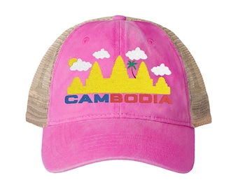 Women's Washed Mesh-Back Cap Embroidery