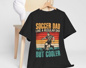 Soccer Dad T-Shirt | Vintage Retro Soccer Player Sunset Design