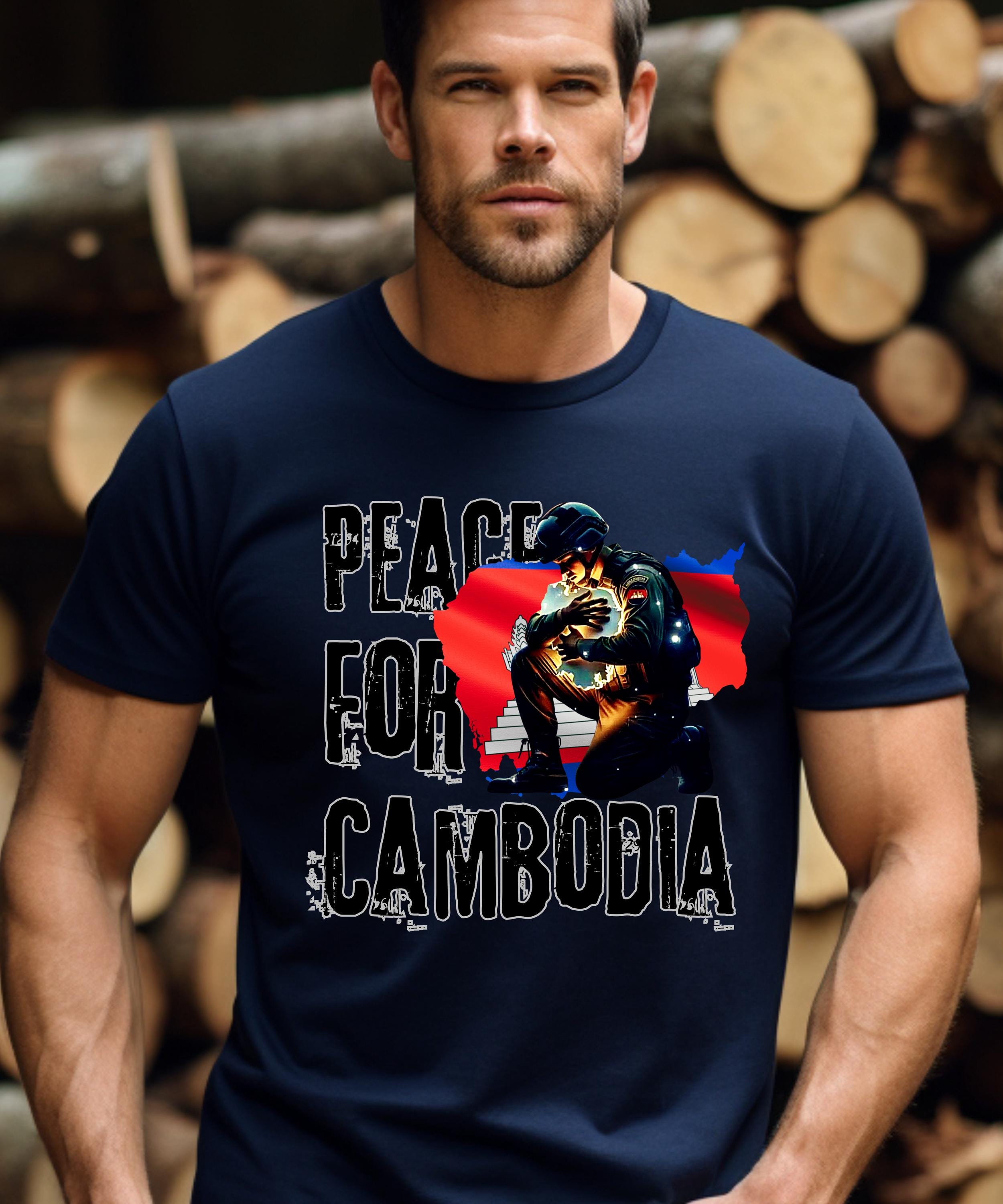 T-shirt Homme Country Silhouettes Cambodge - Phnom Penh, Voyage, Cadeau