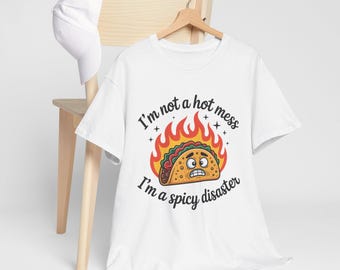 Spicy Taco Flames Tee | Funny Foodie Humor Shirt