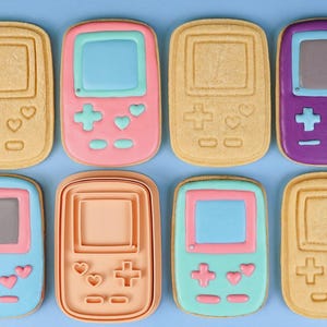 Video Game Console Cookie Cutter & Stamp Set: Gamer Party Favors