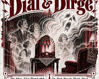 Dial & Dirge Haunted Radio Junk Journal Kit, 24 Printable Pages and Ephemera