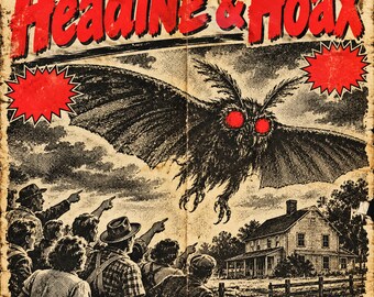 Cryptid Junk Journal Kit, 24 Printable Pages, 1970s Tabloid Ephemera, Bigfoot Mothman UFO Scrapbook, Digital Download