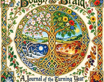 Bough & Braid Printable Junk Journal Kit, Celtic Tree of Life All Season Scrapbook Ephemera, 35 Page: Digital Download