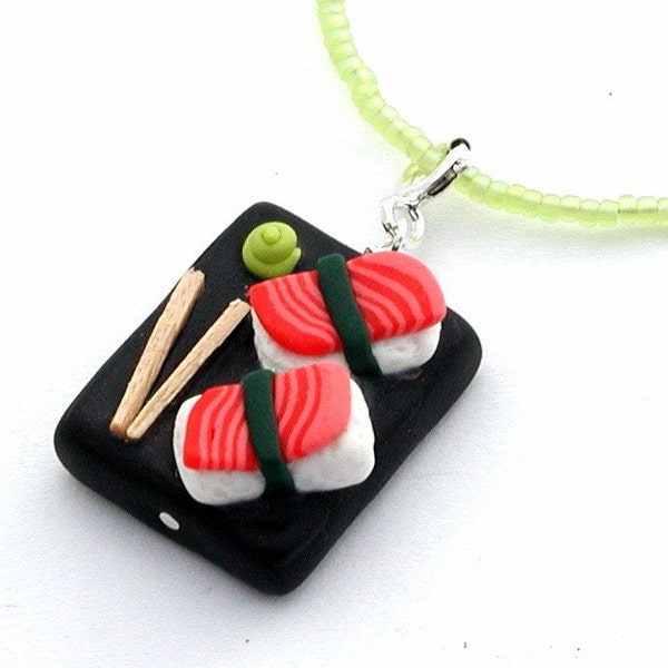 Sushi platter necklace