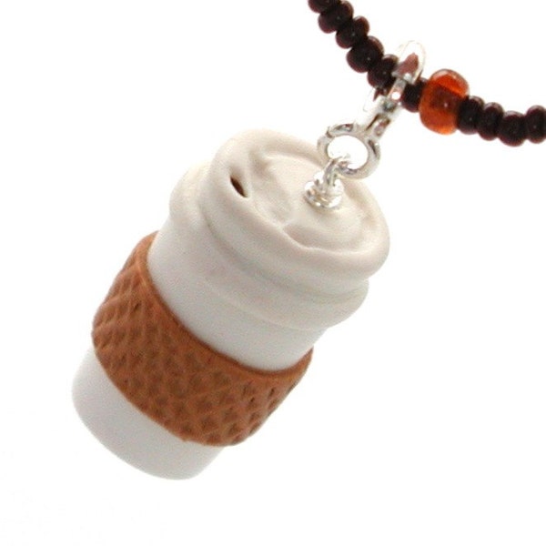 Take out coffee necklace
