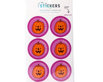 Pumpkin Spice, Scented Scratch and Sniff Stickers