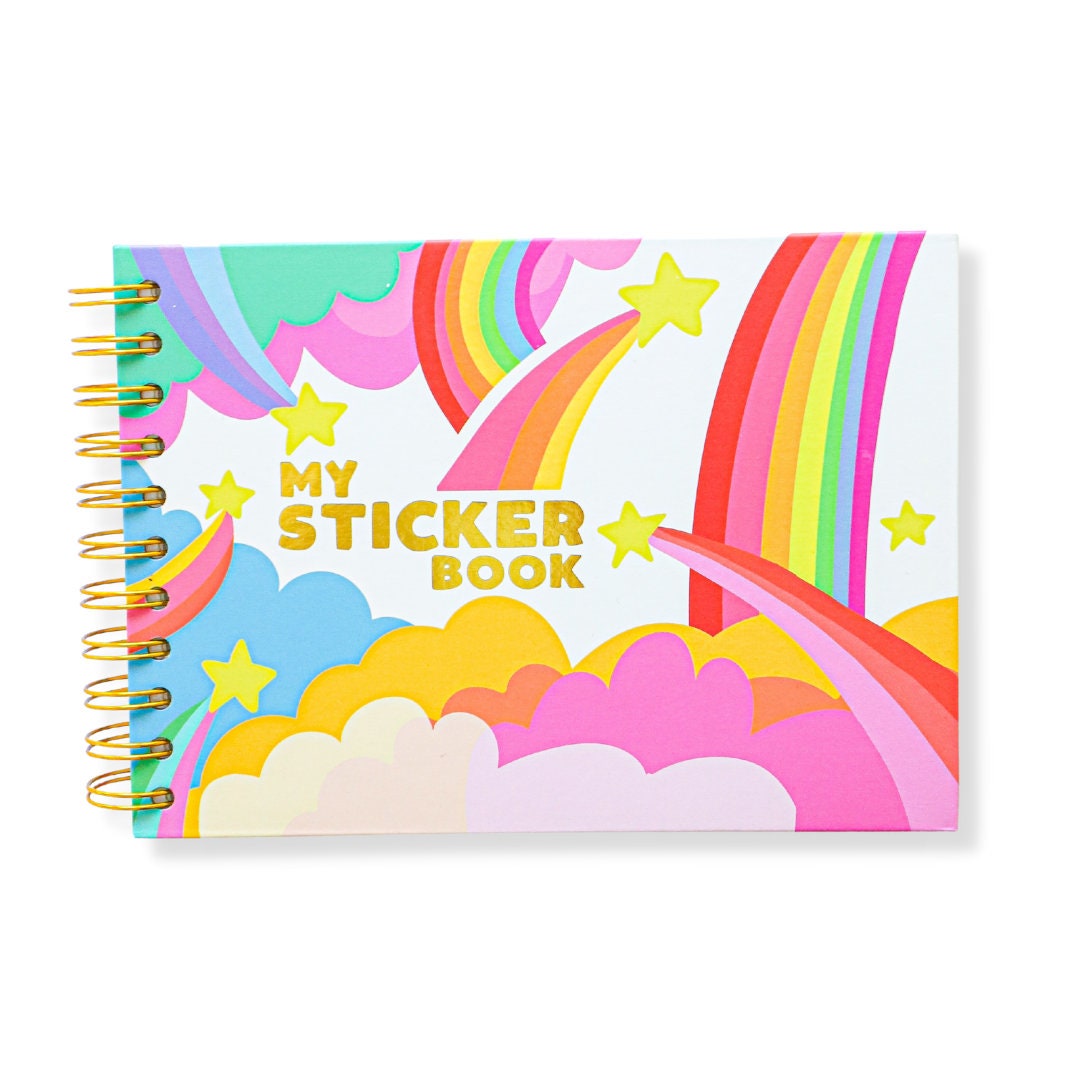 Reusable Hardcover Sticker Book With Peel Back Pages 