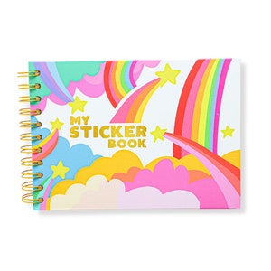 Reusable Hardcover Sticker Book with Peel Back pages